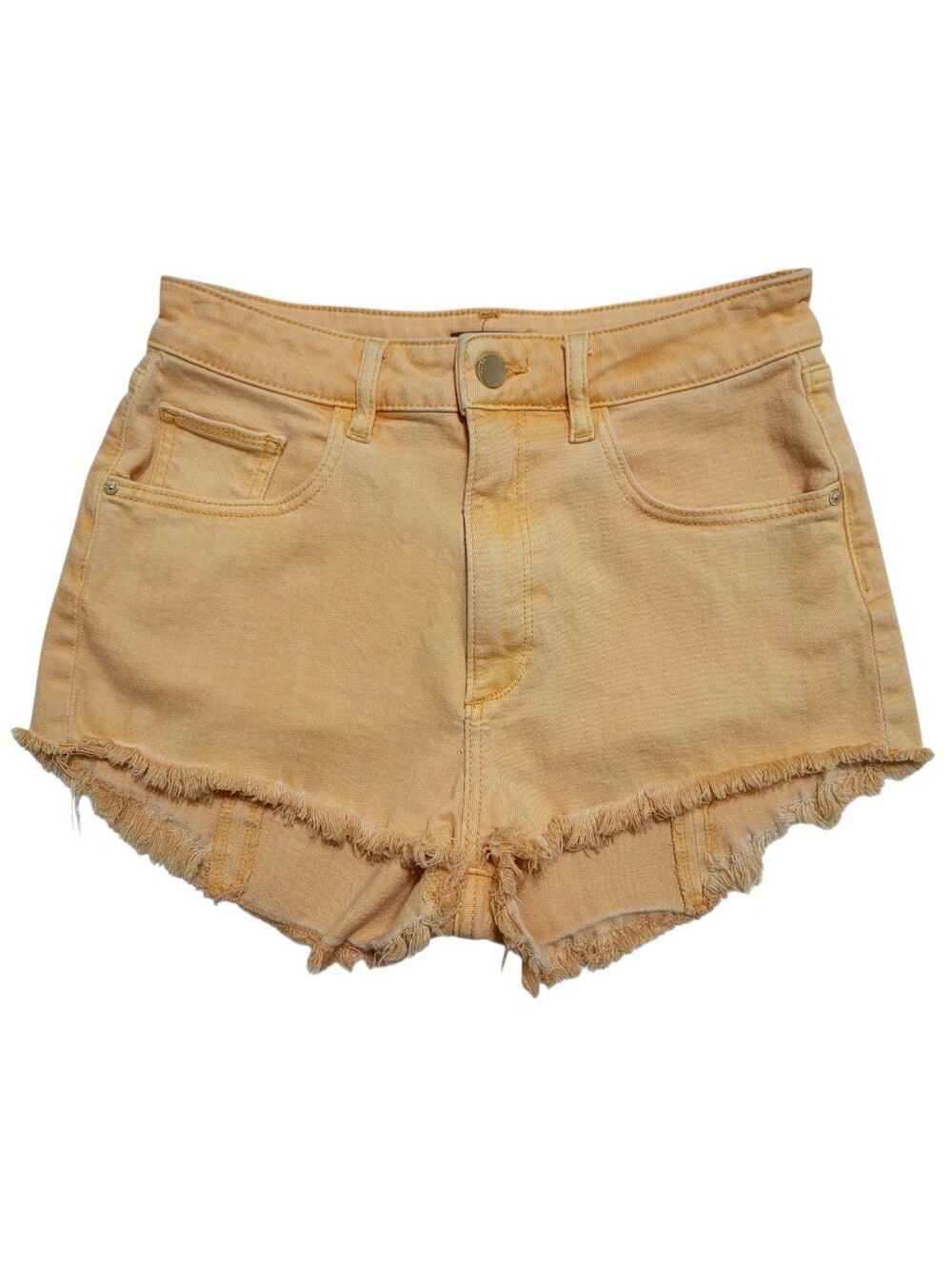DL1961 | Emilie High Rise Vintage Cheeky Cut-Off Jean Shorts in Peach Frayed